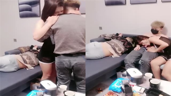 风骚嫂子灌醉老公后夜袭小叔子 骑乘位狂摇淫水喷发