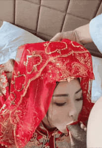 新婚之夜前！绝美外围女穿婚纱含泪献身，骚穴被土豪主人狂操猛干、深喉内射